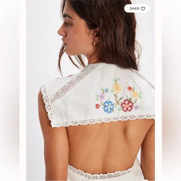 Free People Willow Embroidered Mini Dress - Picture 7 of 11